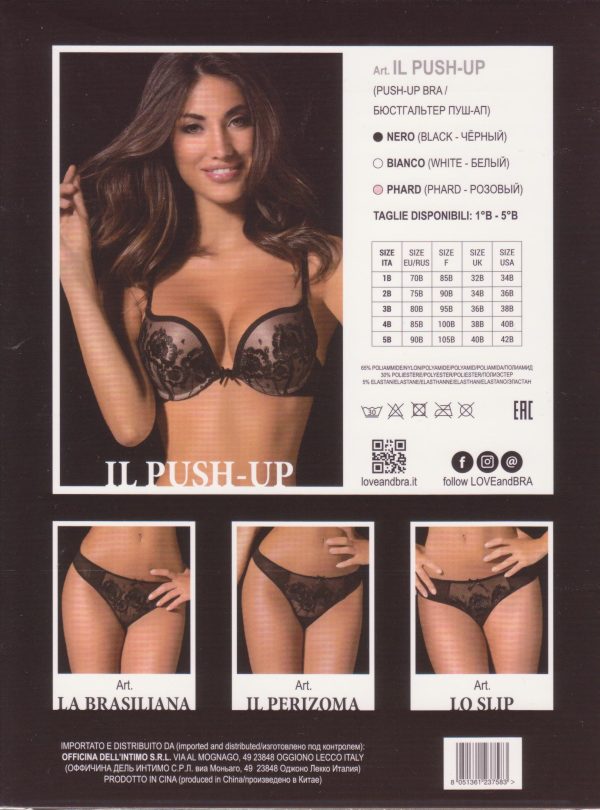 Grudnjak Love and bra IL Push up