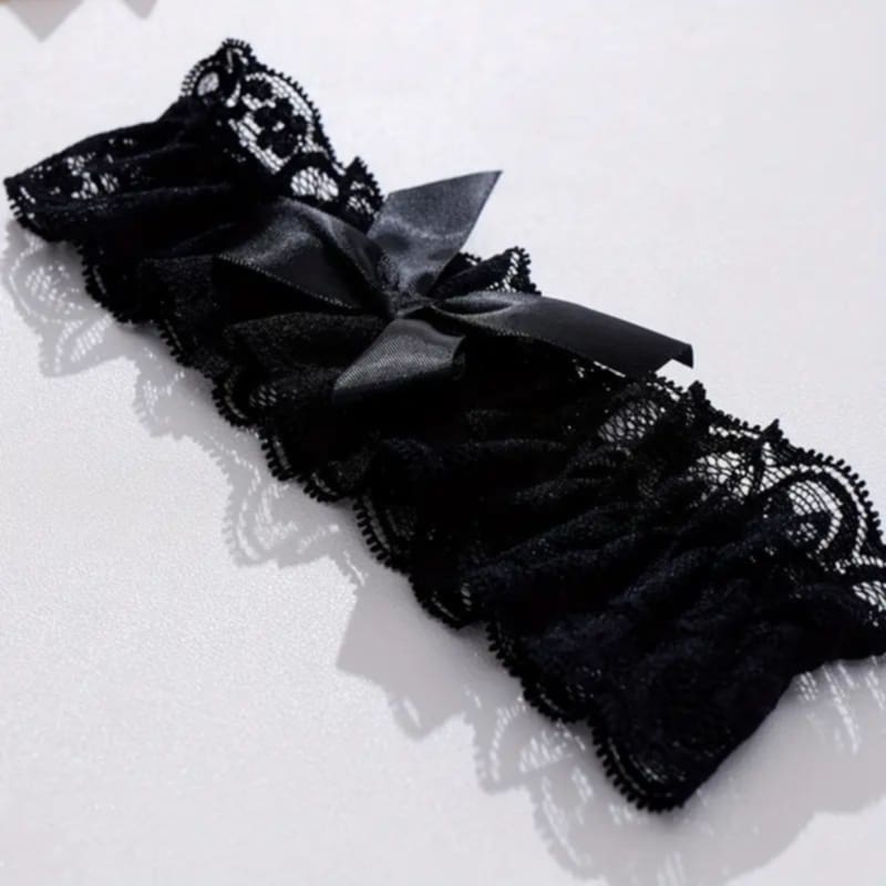 Podvezica crna od čipke 25263 - Слика 2