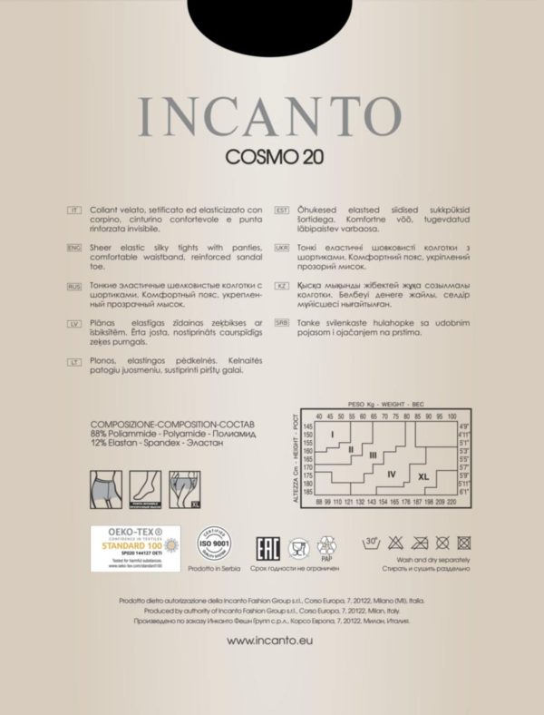 Čarape hulahop Incanto Cosmo 20 - Slika 2