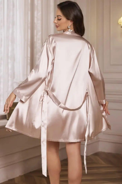 Ogrtač i spavaćica saten 251402 - Слика 3