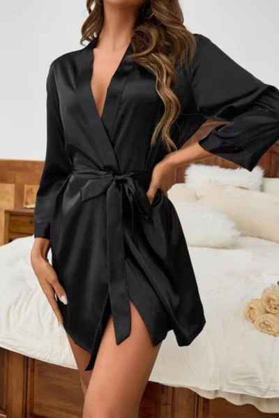 Satenski ogrtač kratki 251088 - Слика 3